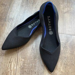 Rothy's Black Pointed Toe Flats